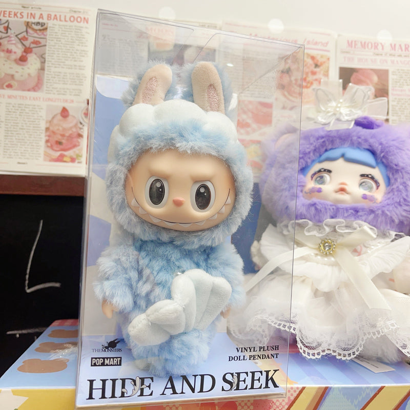 LABUBU HIDE AND SEEK IN SINGAPORE Merbubu plush doll pendant