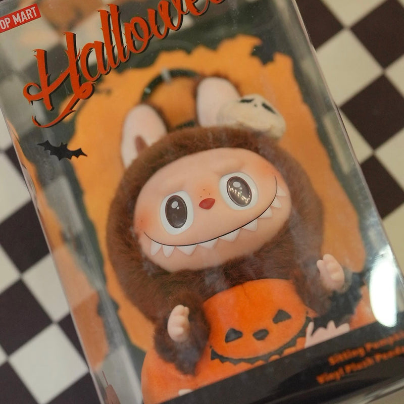 Pumpkin Labubu Happy Halloween Party Series- Sitting Pumpkin Vinyl Plush Pendant pre-order