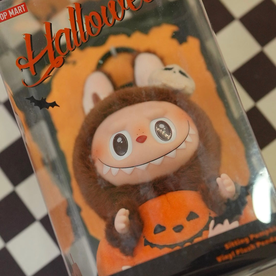 Pumpkin Labubu Happy Halloween Party Series- Sitting Pumpkin Vinyl Plush Pendant pre-order